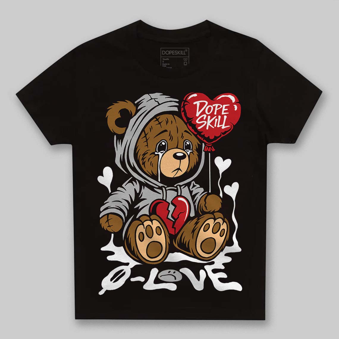 Jordan 10 OG “Steel” DopeSkill Toddler Kids T-shirt Broken Bear Graphic Streetwear - Black