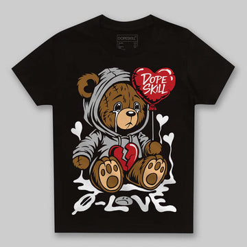 Jordan 10 OG “Steel” DopeSkill Toddler Kids T-shirt Broken Bear Graphic Streetwear - Black