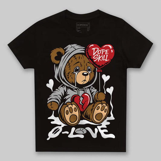 Jordan 10 OG “Steel” DopeSkill Toddler Kids T-shirt Broken Bear Graphic Streetwear - Black