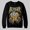 Olive Sneakers DopeSkill Sweatshirt At The Top Graphic Streetwear - Black