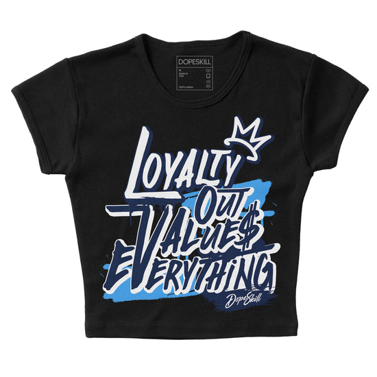 Jordan Spiz’ike Low “White/Obsidian” DopeSkill Women's Crop Top LOVE Graphic Streetwear - Black