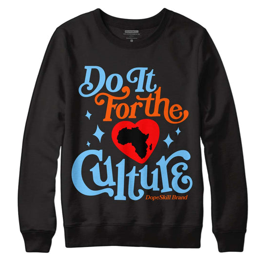 Dunk Low Futura University Blue DopeSkill Sweatshirt Do It For The Culture Graphic Streetwear - Black