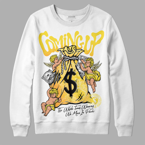 Jordan 11 Low 'Yellow Snakeskin' DopeSkill Sweatshirt Money Bag Coming Up Graphic Streetwear - White 