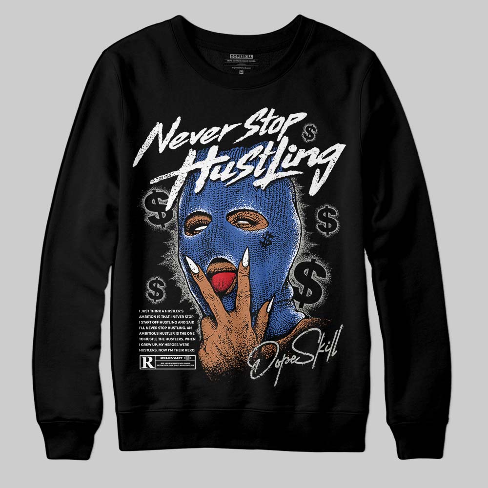 Jordan 3 “Lucky Shorts” DopeSkill Sweatshirt Never Stop Hustling Graphic Streetwear - Black