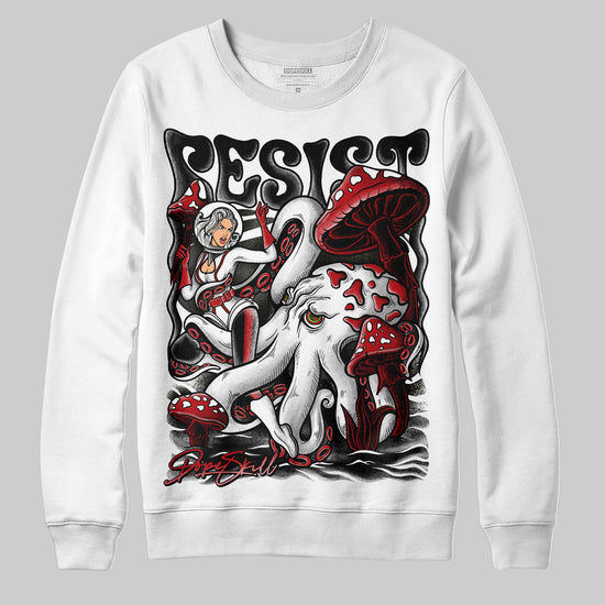 Jordan 13 Retro Playoffs DopeSkill Sweatshirt Resist Graphic Streetwear - White