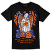 Dunk Low Futura Orange Blaze DopeSkill T-Shirt Angels Graphic Streetwear - Black 