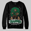 Green Sneakers DopeSkill Sweatshirt New Trapped Graphic Streetwear - Black