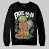 Jordan 5 “Luminous Green” DopeSkill Sweatshirt False Love Graphic Streetwear - black