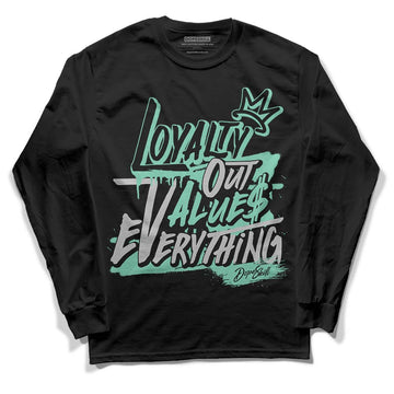 Jordan 3 "Green Glow" DopeSkill Long Sleeve T-Shirt LOVE Graphic Streetwear - Black 