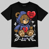 Air Max 90 x Patta Sapphire and Particle Grey DopeSkill T-Shirt Broken Bear Graphic Streetwear - Black