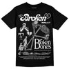 Jordan 1 Low OG “Shadow” DopeSkill T-Shirt Broken Bones Graphic Streetwear - Black