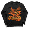 Jordan 12 Retro Brilliant Orange DopeSkill Long Sleeve T-Shirt LOVE Graphic Streetwear - Black