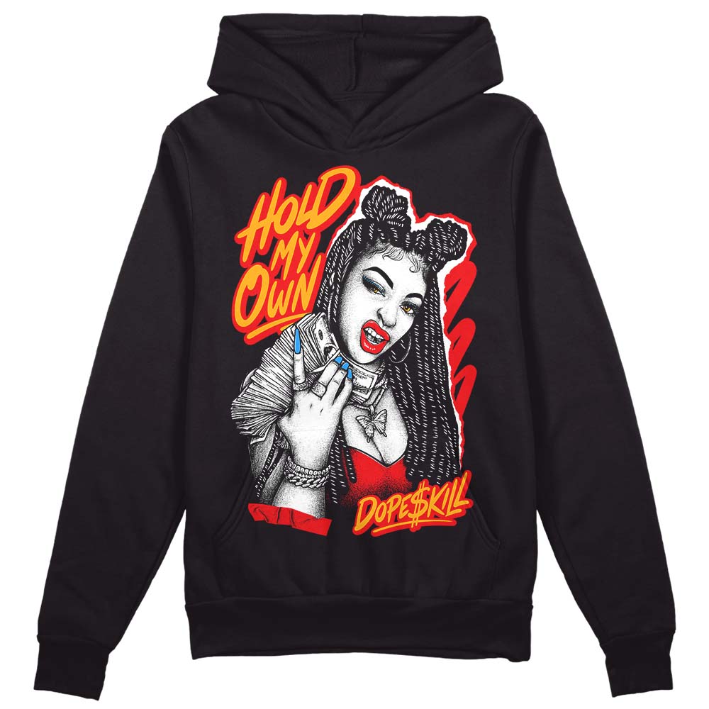 Red Sneakers DopeSkill Hoodie Sweatshirt New H.M.O Graphic Streetwear - Black