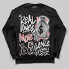 Harris Tweed x Wmns Dunk Low 'Black Phantom' DopeSkill Long Sleeve T-Shirt Real Ones Move In Silence Graphic Streetwear - Black