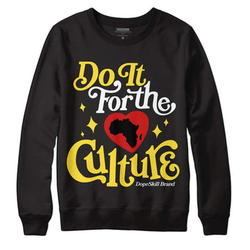 Jordan 11 Low 'Yellow Snakeskin' DopeSkill Sweatshirt Do It For The Culture Graphic Streetwear - Black