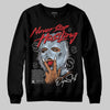 Jordan 5 Retro OG Black Metallic Reimagined DopeSkill Sweatshirt Never Stop Hustling Graphic Streetwear - Black