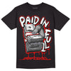 Jordan 9 Retro Gym Red DopeSkill T-Shirt Paid In Full Graphic Streetwear - Black