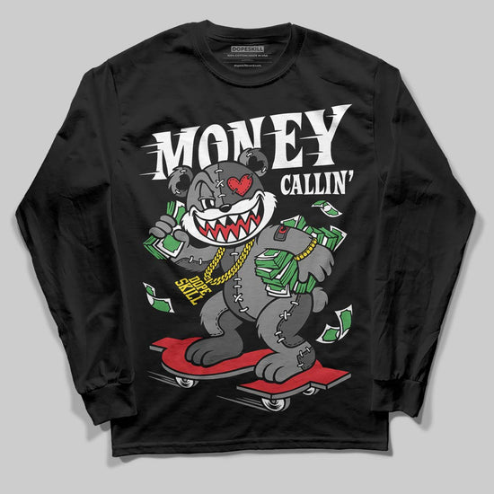 Jordan 10 Retro Shadow (2025) DopeSkill Long Sleeve T-Shirt Money Callin' Graphic Streetwear - Black