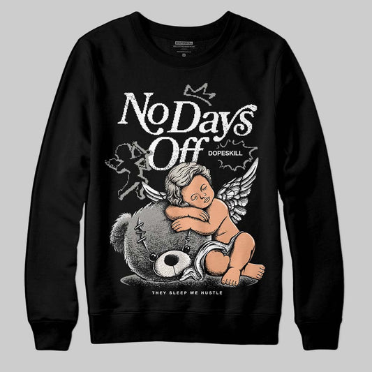 Jordan 3 Retro Pure Money DopeSkill Sweatshirt New No Days Off Graphic Streetwear - Black