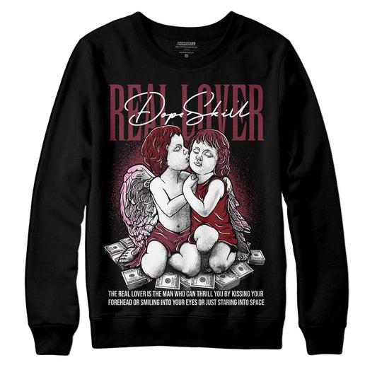 Jordan 1 Retro High OG “Team Red” DopeSkill Sweatshirt Real Lover Graphic Streetwear - Black