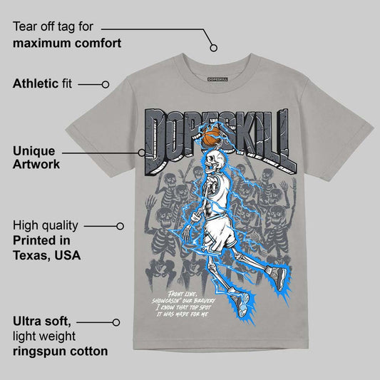 Cool Grey 11s DopeSkill Grey T-shirt Thunder Dunk Graphic