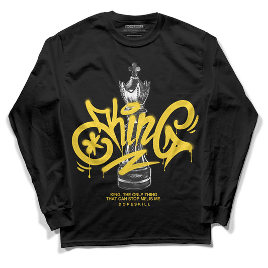 Jordan 4 Thunder  DopeSkill Long Sleeve T-Shirt King Chess Graphic Streetwear - Black 