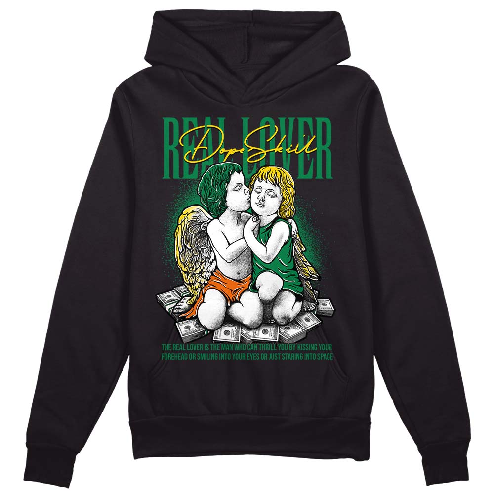 Green Sneakers DopeSkill Hoodie Sweatshirt Real Lover Graphic Streetwear - Black 