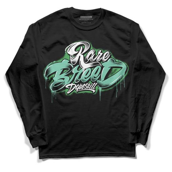 Jordan 1 High OG Green Glow DopeSkill Long Sleeve T-Shirt Rare Breed Type Graphic Streetwear - Black