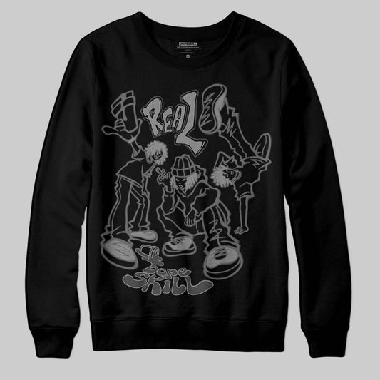 Jordan 4 “Black Cat” (2025) DopeSkill Sweatshirt Real Y2K Players Graphic Streetwear - Black
