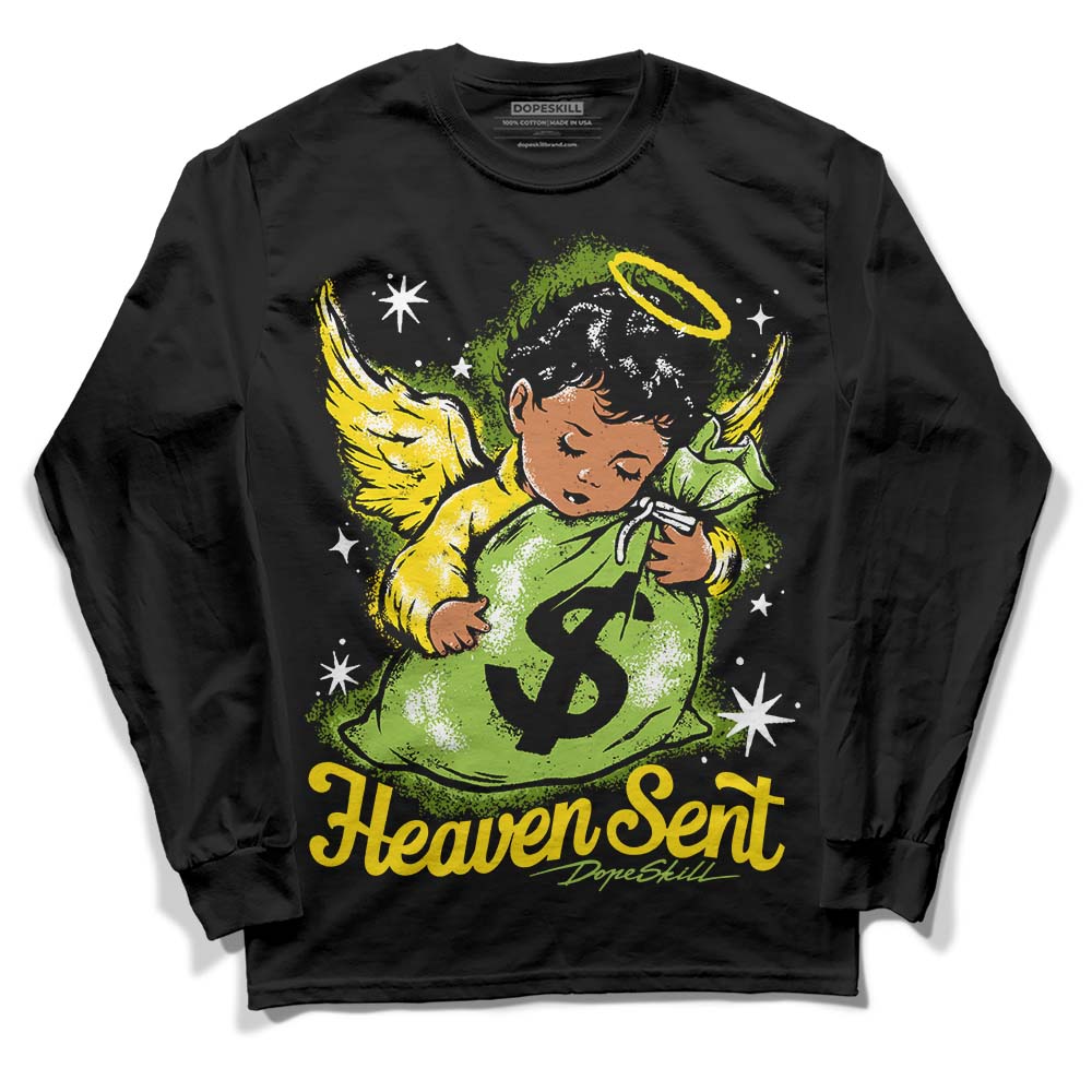 Dunk Low 'Chlorophyll' DopeSkill Long Sleeve T-Shirt Heaven Sent Graphic Streetwear - Black