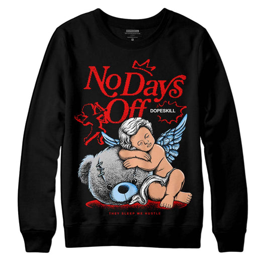 Jordan 11 Retro Cherry DopeSkill Sweatshirt New No Days Off Graphic Streetwear - Black