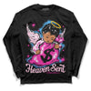 Pink Sneakers DopeSkill Long Sleeve T-Shirt Heaven Sent Graphic Streetwear - Black