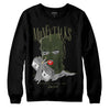 Jordan 4 Retro SE Craft Medium Olive DopeSkill Sweatshirt Money Talks Graphic Streetwear - Black