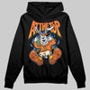 Orange, Black and White Sneakers DopeSkill Hoodie Sweatshirt At The Top Graphic Streetwear - black