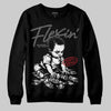 Jordan 4 “Black Cat” (2025) DopeSkill Sweatshirt Flexin' Graphic Streetwear - Black