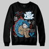 Jordan 4 Retro Military Blue DopeSkill Sweatshirt No Love Graphic Streetwear - Black