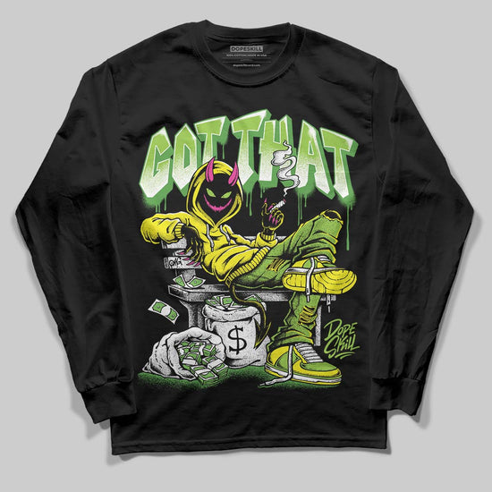 Neon Green Sneakers DopeSkill Long Sleeve T-Shirt Got That Graphic Streetwear - Black