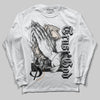 Dunk Low Cool Grey DopeSkill Long Sleeve T-Shirt Trust God Graphic Streetwear - White