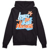 Dunk Low Futura University Blue DopeSkill Hoodie Sweatshirt LOVE Graphic Streetwear - Black