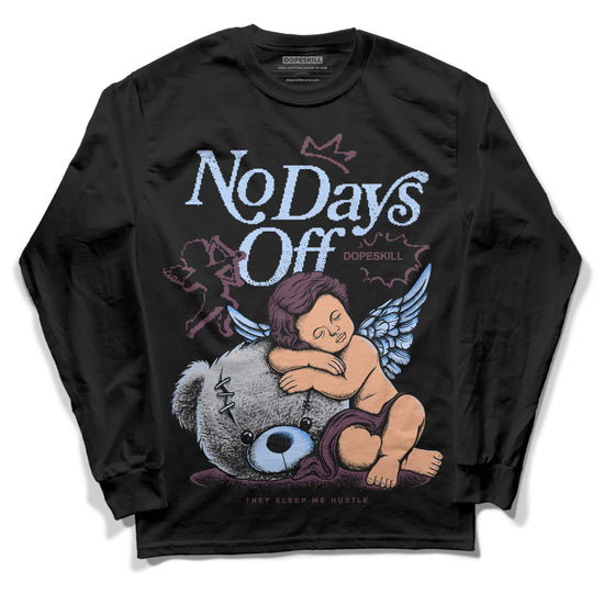 Jordan 5 Retro Burgundy (2023) DopeSkill Long Sleeve T-Shirt New No Days Off Graphic Streetwear - Black