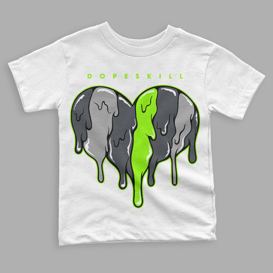 Green Bean 5s DopeSkill Toddler Kids T-shirt Slime Drip Heart Graphic