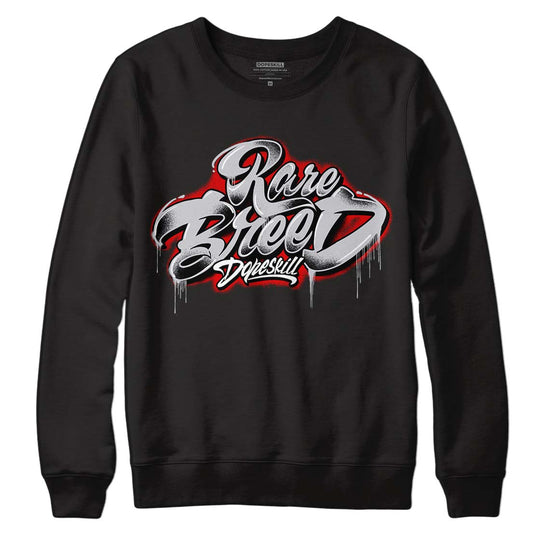 Jordan 2 Retro "Black Cement" DopeSkill Sweatshirt Rare Breed Type Graphic Streetwear - Black