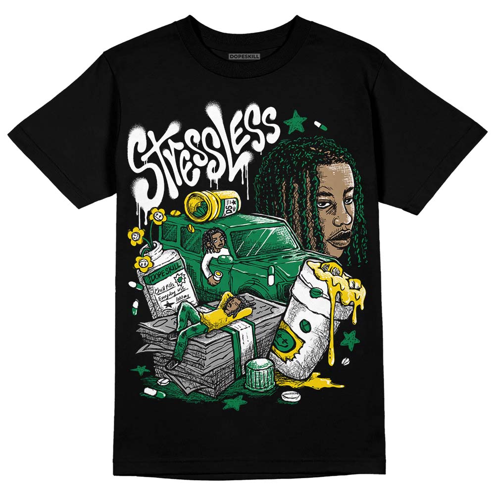 Jordan 5 “Lucky Green” DopeSkill T-Shirt Stressless Graphic Streetwear - Black