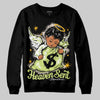 Jordan 5 “Luminous Green” DopeSkill Sweatshirt Heaven Sent Graphic Streetwear - Black