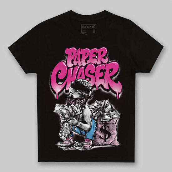 Pink Sneakers DopeSkill Toddler Kids T-shirt Paper Chaser Boy Graphic Streetwear - Black