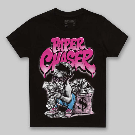 Pink Sneakers DopeSkill Toddler Kids T-shirt Paper Chaser Boy Graphic Streetwear - Black