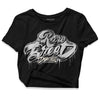 Jordan 3 “Off Noir” DopeSkill Women's Crop Top Rare Breed Type Graphic Streetwear - Black