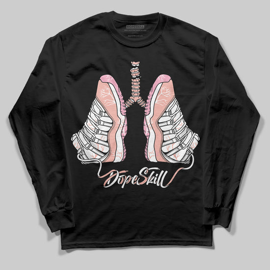 Jordan 11 Low “Legend Pink” DopeSkill Long Sleeve T-Shirt Breathe Graphic Streetwear - Black