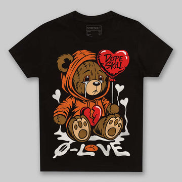 Jordan 1 Retro High OG Shattered Backboard (2025) DopeSkill Toddler Kids T-shirt Broken Bear Graphic Streetwear - Black