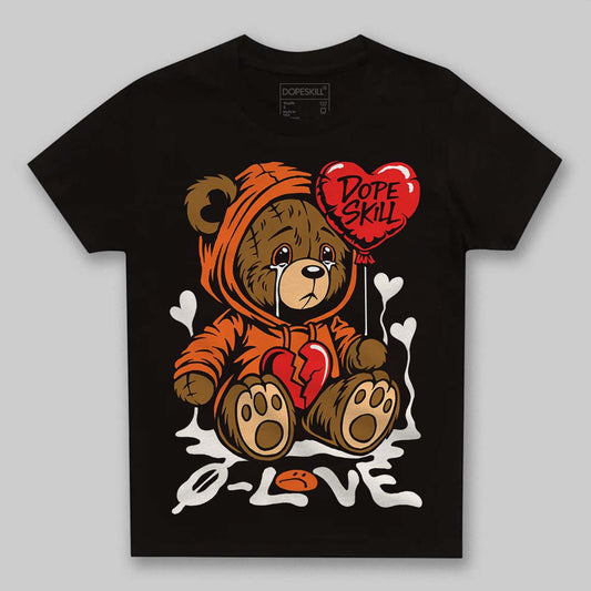 Jordan 1 Retro High OG Shattered Backboard (2025) DopeSkill Toddler Kids T-shirt Broken Bear Graphic Streetwear - Black